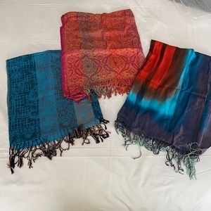 Pashmina scarves set of three